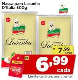 Rede Vivo Massa para Lasanha D'Itália oferta