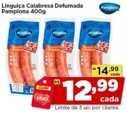 Rede Vivo Linguiça Calabresa Defumada Pamplona oferta