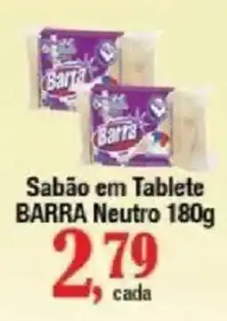 Supermercados Unidos Sabão em tablete barra neutro oferta