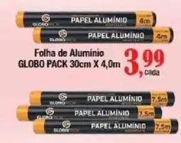 Supermercados Unidos folha de alumínio globo pack oferta