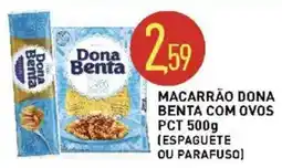 Calvo Atacadista Macarrão dona benta com ovos oferta