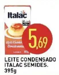 Calvo Atacadista Leite condensado italac semides. oferta