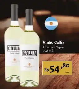 Novo Atacarejo Vinho Callia Diversos Tipos oferta