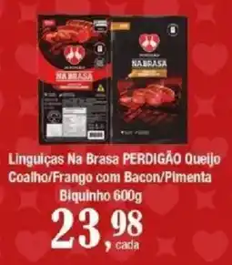 Supermercados Unidos Linguiças na brasa perdigão queijo oferta