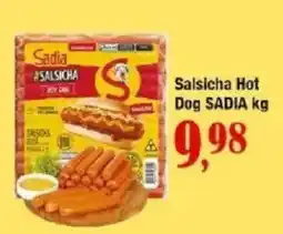 Supermercados Unidos Salsicha Hot Dog SADIA oferta