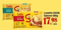 Supermercados Unidos Lasanha sadia sabores oferta