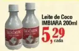 Supermercados Unidos Leite de Coco Imbiara oferta