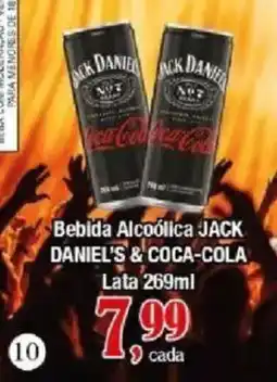 Supermercados Unidos Bebida Alcoólica Jack Daniel's & Coca-Cola oferta