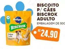 Villefort Atacadista Biscoito p/ cães biscrok adulto oferta