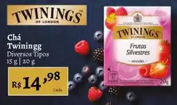 Novo Atacarejo Chá Twinings Diversos Tipos oferta