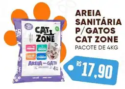 Villefort Atacadista Areia sanitária p/ gatos cat zone oferta