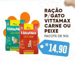 Villefort Atacadista Ração p/gato vittamax carne ou peixe oferta