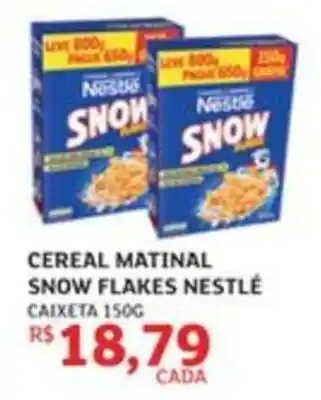 Cereal matinal snow flakes nestlé