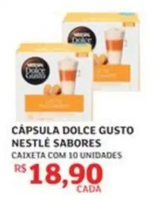 Cápsula dolce gusto nestlé sabores