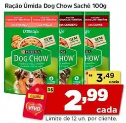 Rede Vivo Ração Úmida Dog Chow Sachê oferta