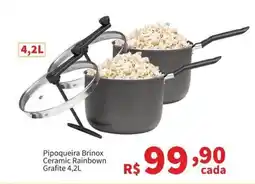 Macromix Atacado Pipoqueira Brinox Ceramic Rainbow Grafite oferta