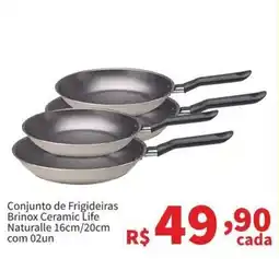 Macromix Atacado Conjunto de Frigideiras Brinox Ceramic Life Naturalle oferta