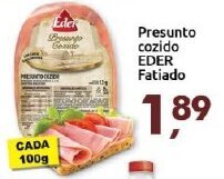 Supermercados Nori Presunto cozido Eder Fatiado 100g oferta