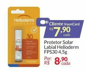 Fort Atacadista Protetor solar labial helioderm fps30 oferta