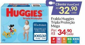 Fort Atacadista Fralda huggies tripla proteção mega oferta