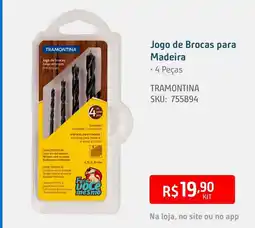 Sodimac Jogo de Brocas para Madeira oferta