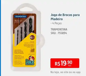 Jogo de Brocas para Madeira