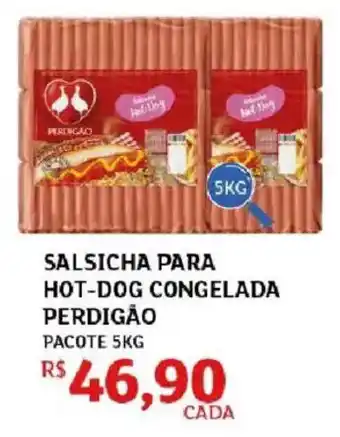 Salsicha para hot-dog congelada