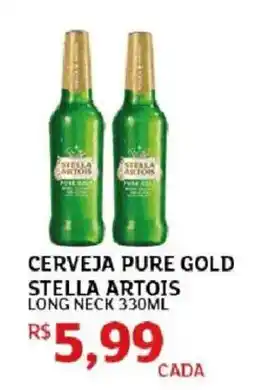 Assaí Atacadista Cerveja pure gold stella artois long neck oferta