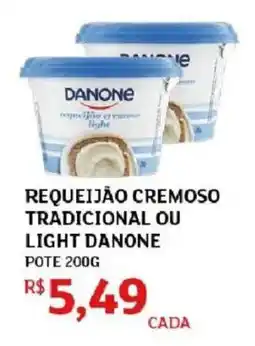 Assaí Atacadista Requeijão cremoso tradicional ou light danone oferta