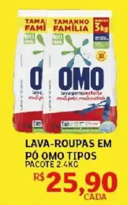 Assaí Atacadista Lava-roupas em pó omo tipos oferta