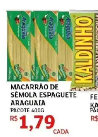 Assaí Atacadista Macarrão de sêmola espaguete araguai oferta