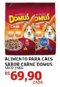 Assaí Atacadista alimento para cães sabor carne domus oferta