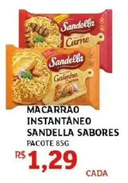 Assaí Atacadista Macarrão instantâneo sandella sabores oferta