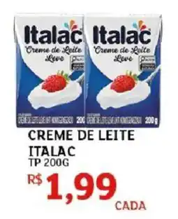 Assaí Atacadista Creme de leite italac oferta