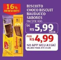 Assaí Atacadista Biscoito choco biscuit bauducco sabores oferta
