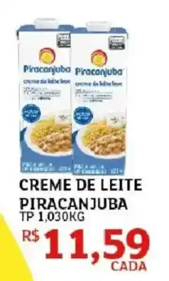 Assaí Atacadista Creme de leite piracanjuba oferta