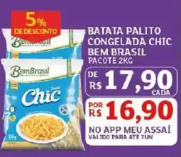 Assaí Atacadista batata palito congelada chic bem brasil oferta