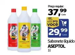 Cometa Supermercados Sabonete líquido aseptol oferta
