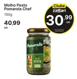 Comercial Zaffari Molho Pesto Pomarola Chef oferta
