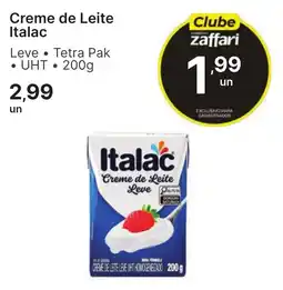Comercial Zaffari Creme de Leite Italac Leve oferta
