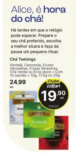 Comercial Zaffari Chá Twinings oferta