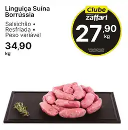 Comercial Zaffari Linguiça Suína Borrússia oferta