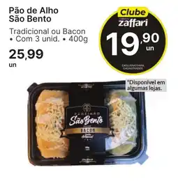 Comercial Zaffari Pão de Alho São Bento oferta