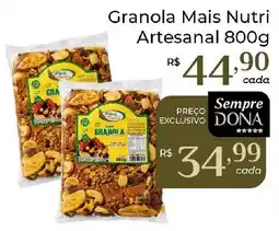 Dona de Casa Granola mais nutri artesanal oferta