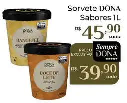 Dona de Casa Sorvete dona sabores 1l oferta