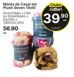 Comercial Zaffari Manta de casal em plush seven têxtil oferta