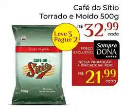 Dona de Casa Café do Sítio oferta