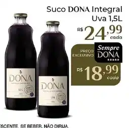 Dona de Casa Suco dona integral uva oferta