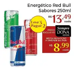 Dona de Casa Energético Red Bull Sabores oferta