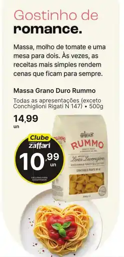 Comercial Zaffari Massa Grano Duro Rummo oferta